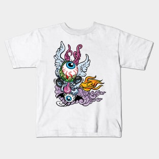 Eyeball Design Kids T-Shirt